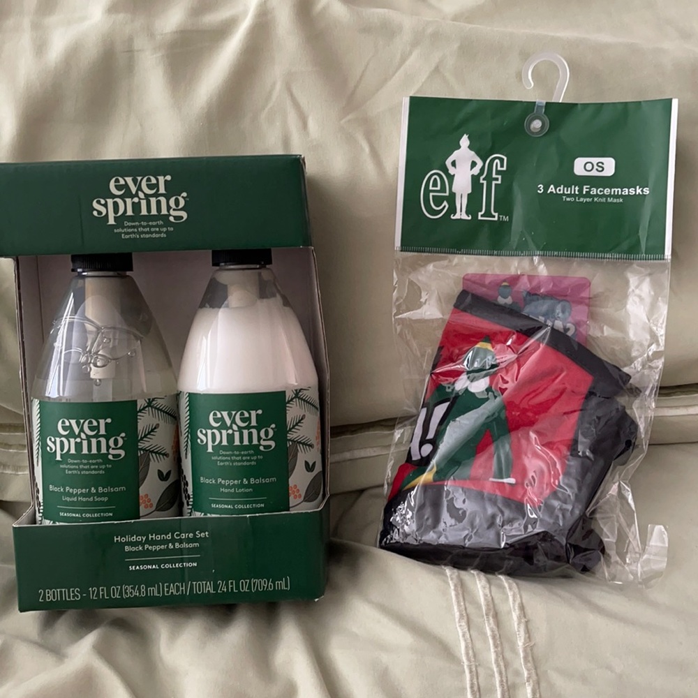 Ever Spring Holiday Hand Care Set & ELF masks